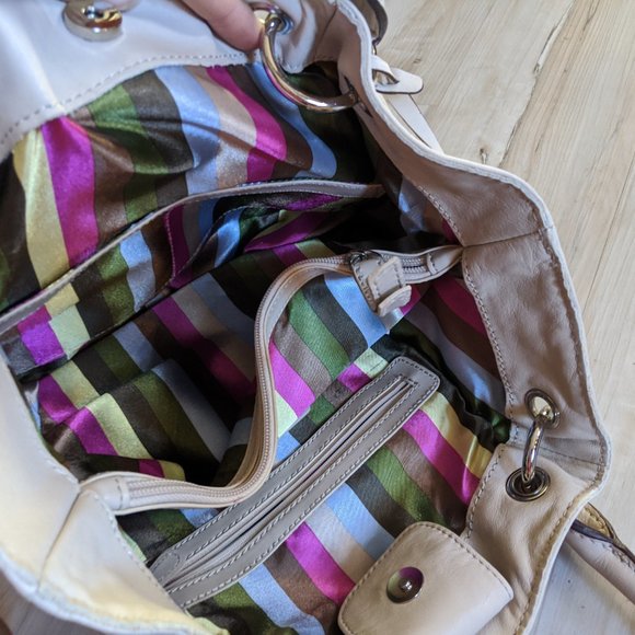 Tignanello Purse Handbag Satchel Casual Soft Leath - Picture 7 of 7